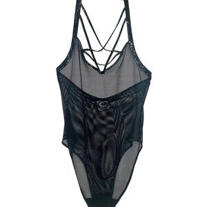 KILLSTAR Black Mesh Strappy Bodysuit